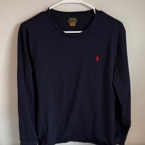 Polo by Ralph Lauren Men's Dark Blue Long Sleeve Tee